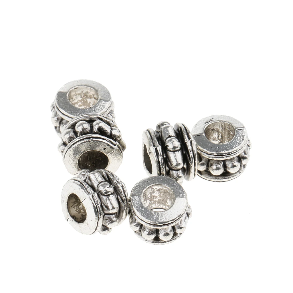 20 Pcs/Pack Hair Tube Beads Dreadlocks for Beards & Hair, Great for Jewelry Making And Hair/ Beards Decoration, Tibetan Silver 20 Pcs/Pack Hair Tube Beads Dreadlocks for Beards & Hair, Great for Jewelry Making And Hair/ Beards Decoration, Tibetan Silver