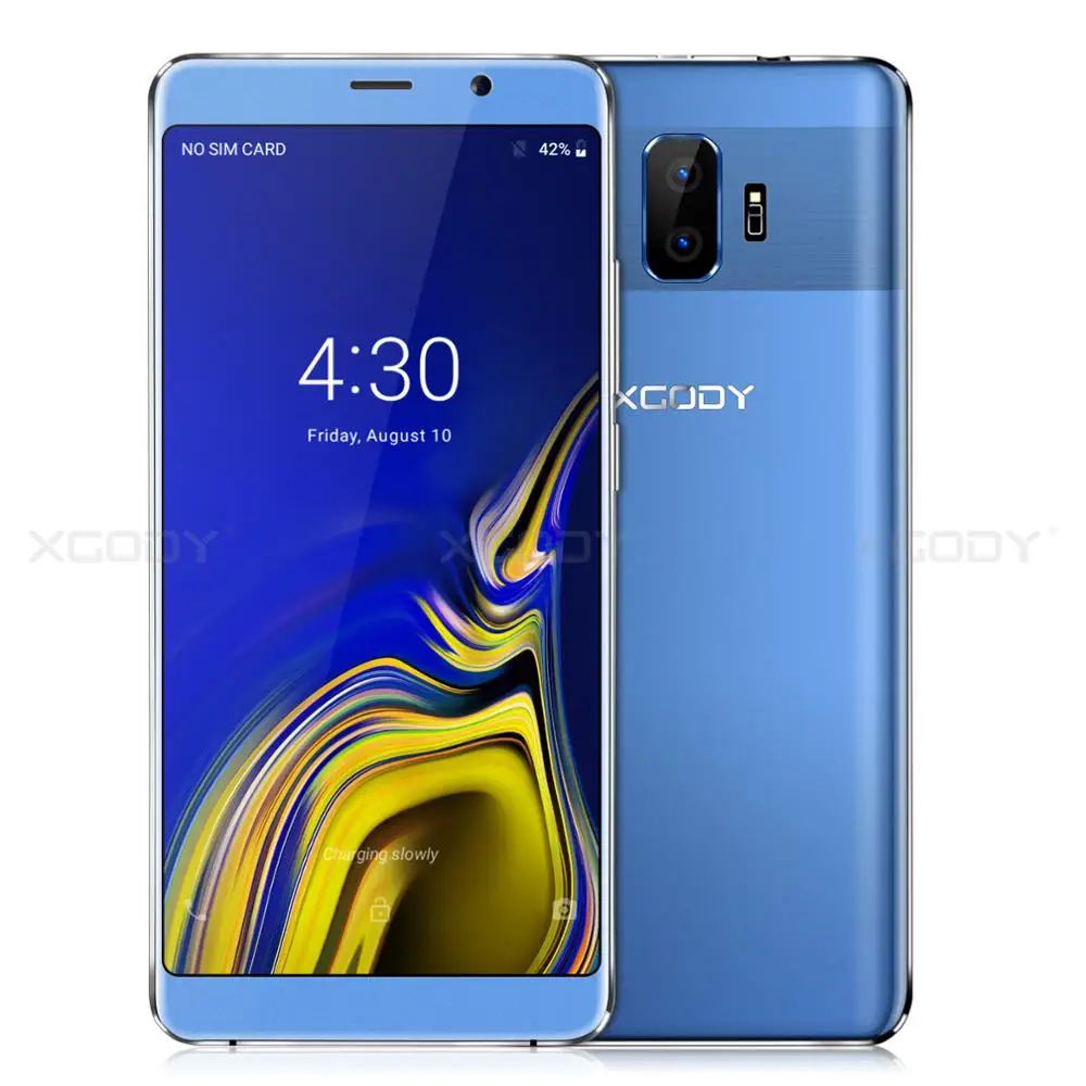 XGODY Y27 New 2GB RAM 16GB ROM Smartphone Android 8.1 Dual Sim 6 Inch Quad Core Mobile Phone 2500mAh 5.0MP 3G Unlock Cell Phones
XGODY Y27 New 2GB RAM 16GB ROM Smartphone Android 8.1 Dual Sim 6 Inch Quad Core Mobile Phone 2500mAh 5.0MP 3G Unlock Cell Phones