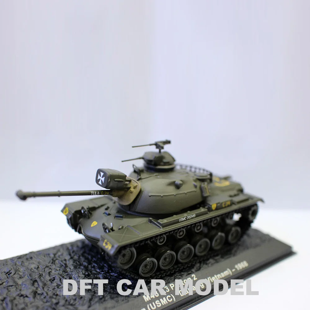 Игрушечные автомобили из сплава в масштабе 1:72 модель танка M48 A3 Patton 2 оригинальный