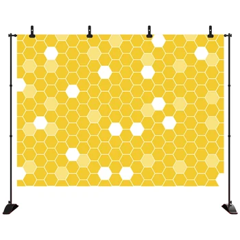 Hexagonal Pattern Honeycomb Beehive Simplistic Geometrical Birthday Party Cake Table Banner Photography background
Hexagonal Pattern Honeycomb Beehive Simplistic Geometrical Birthday Party Cake Table Banner Photography background