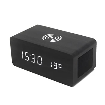 Wireless Charging Pad Temperature Humidity Monitor Alarm Clock Bluetooth Speaker
Wireless Charging Pad Temperature Humidity Monitor Alarm Clock Bluetooth Speaker