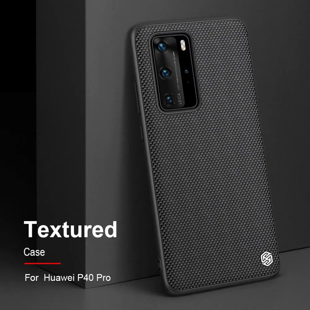 Текстурированный чехол NILLKIN для телефона Huawei P40 нейлоновая Нескользящая