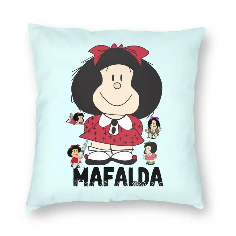 Mafalda Pillow Case 40x40cm Decoration Modern Cartoon Cushions for Sofa Square Pillowcase Home Decoration Salon
Mafalda Pillow Case 40x40cm Decoration Modern Cartoon Cushions for Sofa Square Pillowcase Home Decoration Salon