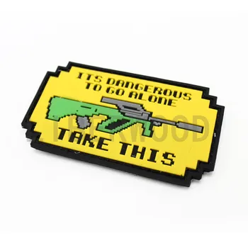 ITS DANGEROUS TO GO ALONE 3D PVC Rubber Military Patch AK47 Tactical SWAT Badge Applique Emblem DIY Patches for Clothing Parche
ITS DANGEROUS TO GO ALONE 3D PVC Rubber Military Patch AK47 Tactical SWAT Badge Applique Emblem DIY Patches for Clothing Parche