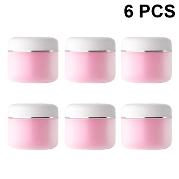 6pcs 2 Layers Pot Jars Refillable Portable Round Pot Cases Empty Plastic Dispenser Cosmetic Storage Jar Storage Sample Creams
6pcs 2 Layers Pot Jars Refillable Portable Round Pot Cases Empty Plastic Dispenser Cosmetic Storage Jar Storage Sample Creams