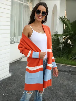 Summer Sweater Women Cardigan Kint Sweaters Long Sleeve Bikini Cover Up V-neck Striped Cover-ups Black Beachwear Winter Dress 
Summer Sweater Women Cardigan Kint Sweaters Long Sleeve Bikini Cover Up V-neck Striped Cover-ups Black Beachwear Winter Dress