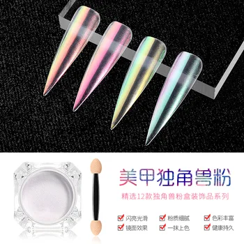 1 box Nail art Powder Rainbow Ice Unicorn Transparent Nail Glitter Powder DIY Decorations Chrome Pigment Dust Decorations 
1 box Nail art Powder Rainbow Ice Unicorn Transparent Nail Glitter Powder DIY Decorations Chrome Pigment Dust Decorations