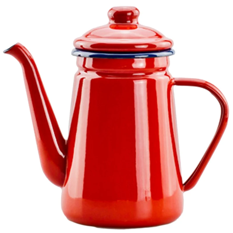 Hot New 2Pcs 1.1L Enamel Coffee Pot Hand Tea Kettle Induction Cooker Gas Stove Universal White & Red
Hot New 2Pcs 1.1L Enamel Coffee Pot Hand Tea Kettle Induction Cooker Gas Stove Universal White & Red