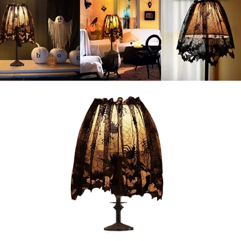 Halloween Knitted Curtain Lamp Cover Shade Cloth Black Spider Bat Lace Spider Web Curtain 60x20cm with Ribbon Drop Shipping
Halloween Knitted Curtain Lamp Cover Shade Cloth Black Spider Bat Lace Spider Web Curtain 60x20cm with Ribbon Drop Shipping