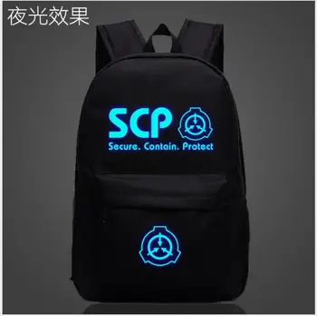 SCP Secure Contain Protect School Bag noctilucous Luminous backpack student bag Notebook Daily backpack Glow in the Dark Mochila
SCP Secure Contain Protect School Bag noctilucous Luminous backpack student bag Notebook Daily backpack Glow in the Dark Mochila