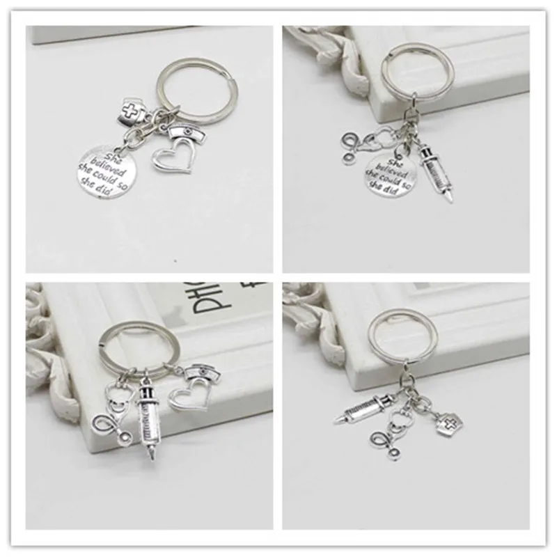 2019 encanto nueva enfermera caja médica llavero médico estetoscopio jeringa moda llavero creativo regalo de joyería
2019 encanto nueva enfermera caja médica llavero médico estetoscopio jeringa moda llavero creativo regalo de joyería
