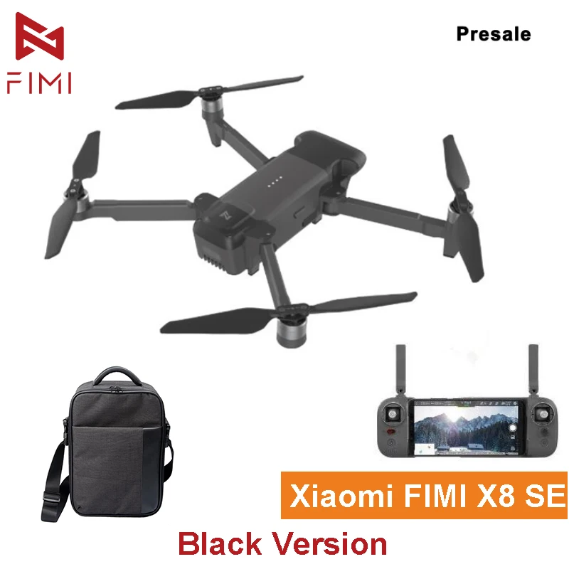 FIMI X8 SE Black Version 5KM FPV With 3-Axis Gimbal 4K Camera GPS 33mins Flight Time RC Drone Quadcopter RTF
FIMI X8 SE Black Version 5KM FPV With 3-Axis Gimbal 4K Camera GPS 33mins Flight Time RC Drone Quadcopter RTF