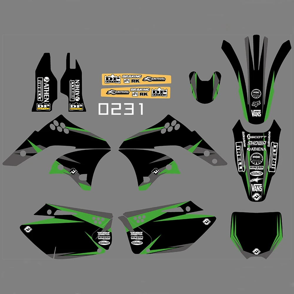 For KAWASAKI KXF250 2006 2007 2008 Graphics Decals Stickers Custom Number Name 3M Full Motorcycle Backgrounds Accessories
For KAWASAKI KXF250 2006 2007 2008 Graphics Decals Stickers Custom Number Name 3M Full Motorcycle Backgrounds Accessories