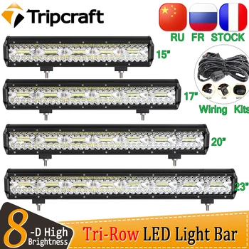 Tripcraft 3Rows LED Bar 15/17/20/23 inch Tri row LED Light Bar combo beam for Car Tractor Boat OffRoad 4x4 Truck SUV ATV 12V 24V
Tripcraft 3Rows LED Bar 15/17/20/23 inch Tri row LED Light Bar combo beam for Car Tractor Boat OffRoad 4x4 Truck SUV ATV 12V 24V