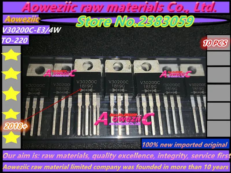 Aoweziic 2018 + 100 новый импортный оригинальный V30200C-E3/4W V30200C TO-220 диод Шоттки 200 в 30A
Aoweziic 2018 + 100 новый импортный оригинальный V30200C-E3/4W V30200C TO-220 диод Шоттки 200 в 30A