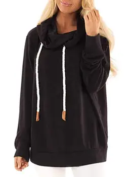 Fashion Sweater Long Sleeve Ladies Tops Cotton O-neck Women's Casual SweatshirtBlack 
Fashion Sweater Long Sleeve Ladies Tops Cotton O-neck Women's Casual SweatshirtBlack