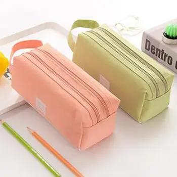 Cute Canvas Pencil Case High Capacity Pen Bags Portable Canvas Zip Double Layers Pencil Case Large Capacity Pen Bag Stationery
Cute Canvas Pencil Case High Capacity Pen Bags Portable Canvas Zip Double Layers Pencil Case Large Capacity Pen Bag Stationery
