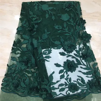 African French Beaded Lace Fabric 2019 High Quality Lace Green Lace Fabric Nigerian Tulle Mesh Lace Fabrics for Wedding 
African French Beaded Lace Fabric 2019 High Quality Lace Green Lace Fabric Nigerian Tulle Mesh Lace Fabrics for Wedding