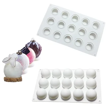 15 Holes Silicone Molds 3D Ball egg Truffle Chocolates Mold For Baking Cake Decorating Tools Mousse Ice Cream Pudding Mould
15 Holes Silicone Molds 3D Ball egg Truffle Chocolates Mold For Baking Cake Decorating Tools Mousse Ice Cream Pudding Mould