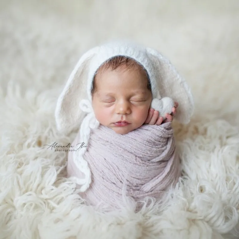 Реквизит для фотосъемки новорожденных кролик шляпа большой фотореквизит ручной