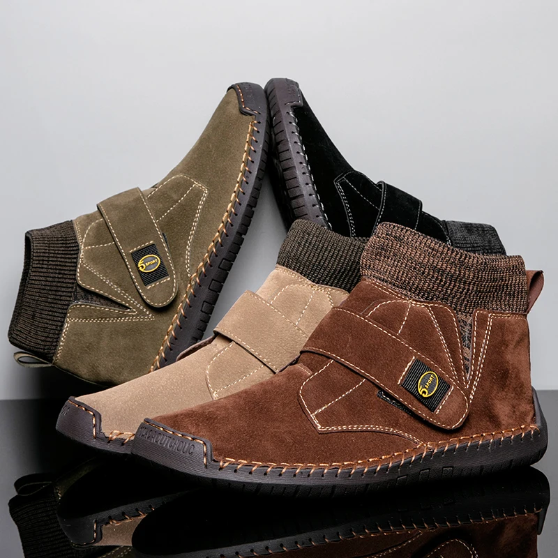 KEZZLY Men's outdoor large size men's shoes Fashion casual footwear men's shoes with HOOk&LOOP high-top warm men's boots
KEZZLY Men's outdoor large size men's shoes Fashion casual footwear men's shoes with HOOk&LOOP high-top warm men's boots