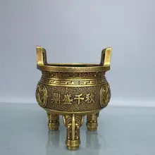 Home Decor 8"Chinese Seikos Bronze Statue of beast Heyday Three-legged beast head incense Incense burner
Home Decor 8"Chinese Seikos Bronze Statue of beast Heyday Three-legged beast head incense Incense burner