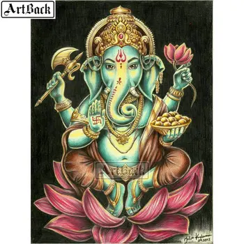 Full Square Hindu Diamond Painting Ganesha Lotus Seat Diamond Art Crystal Mosaic 3d Diamond Embroidery Sticker 
Full Square Hindu Diamond Painting Ganesha Lotus Seat Diamond Art Crystal Mosaic 3d Diamond Embroidery Sticker