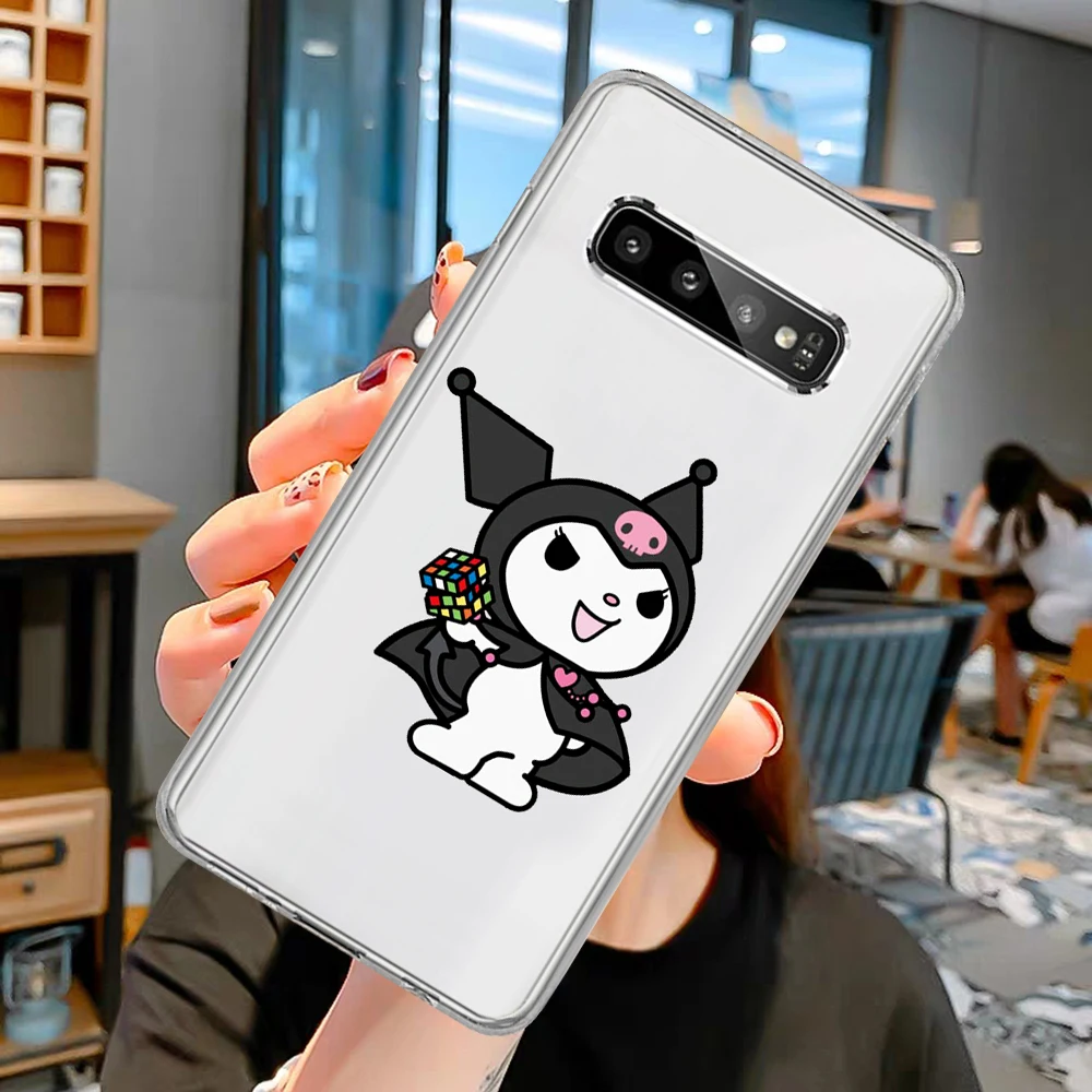 

2020 Japan Anime Kuromi cartoon phone Case For Samsung Galaxy A3 A5 A6 A7 A8 A10 A20E A30 A40 A50 A70 J3 J4 J5 J6 J7 Plus coque