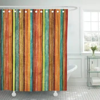 Shower Curtain Orange Autumn Retro Stripe Pattern Blue Color Warm Vintage Waterproof Polyester Fabric Set with Hooks
Shower Curtain Orange Autumn Retro Stripe Pattern Blue Color Warm Vintage Waterproof Polyester Fabric Set with Hooks
