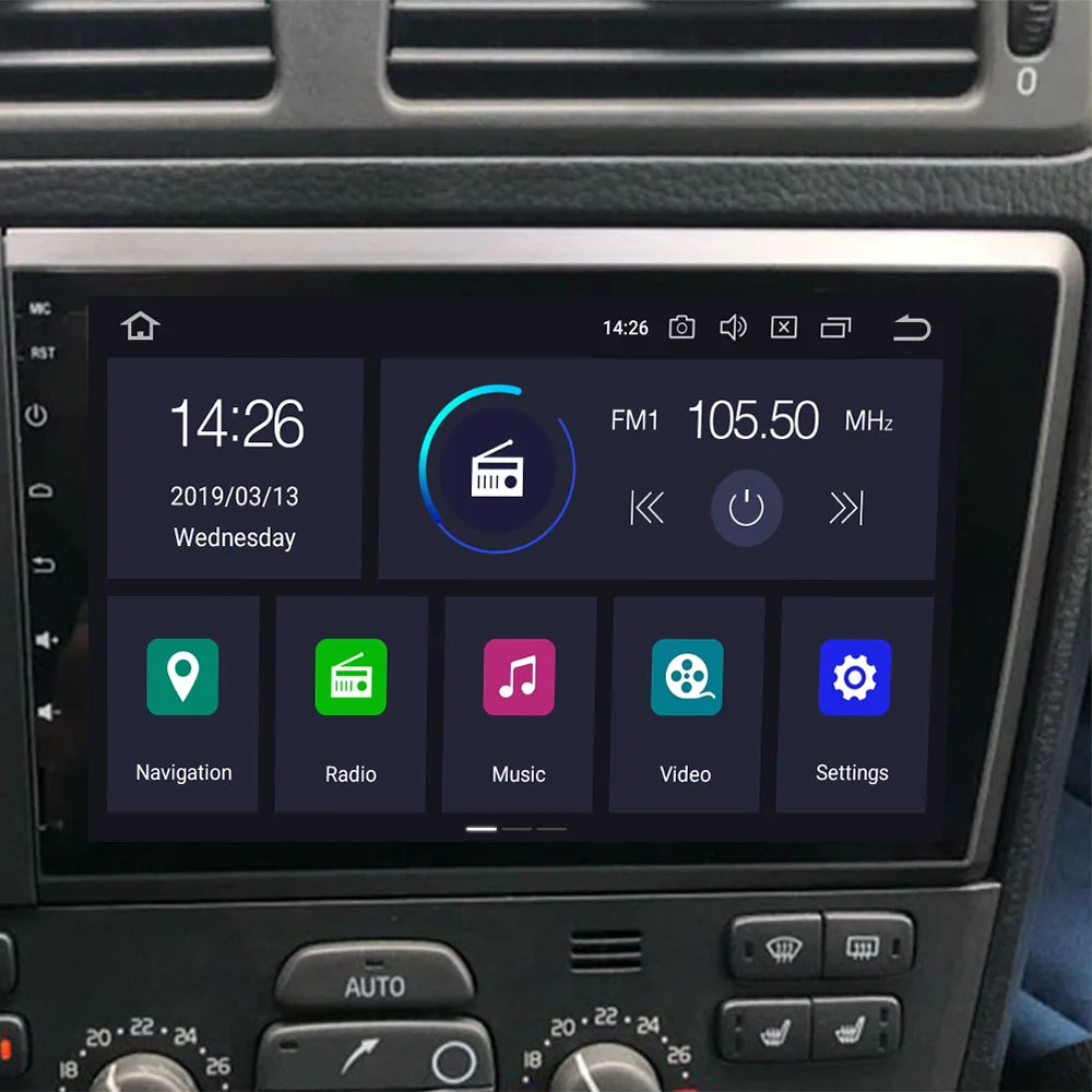 Android 10 0 2DIN IPS Φ для Volvo S60 V70 XC70 2000 2001 2002 2003 2004 мультимедийный плеер радио GPS |