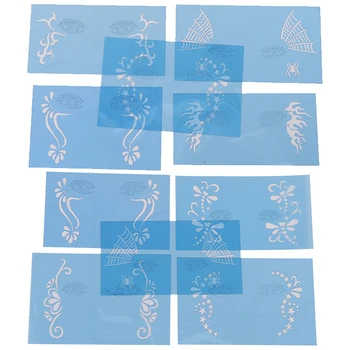 1pcs Tattoo Body Painting DIY Reusable Soft Face Body Paint Airbrush Glitter Tattoo Stencil Facial Makeup Template Drawing 
1pcs Tattoo Body Painting DIY Reusable Soft Face Body Paint Airbrush Glitter Tattoo Stencil Facial Makeup Template Drawing