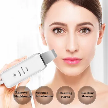 Skin Care Ultrasonic Face Scrubber Electric SPA Steamer Facial Cleaner Nano Sprayer Blackhead Remover Spatula Lifting Massager
Skin Care Ultrasonic Face Scrubber Electric SPA Steamer Facial Cleaner Nano Sprayer Blackhead Remover Spatula Lifting Massager