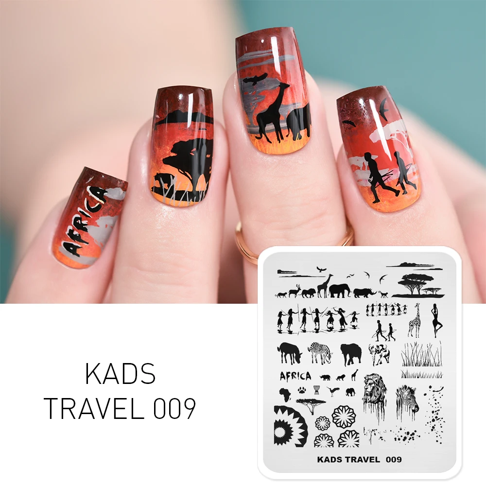 KADS Nail Art Stamping Plate Zebra Elephant Lion Tribal People Pattern Nail Template Image Stencil for Manicure Beauty Tools
KADS Nail Art Stamping Plate Zebra Elephant Lion Tribal People Pattern Nail Template Image Stencil for Manicure Beauty Tools