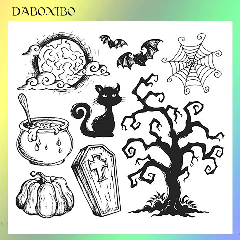 DABOXIBO Here Comes Halloween Cutting Dies Stencils For DIY Scrapbooking/Photo Album Decorative Embossing DIY Handcrafts
DABOXIBO Here Comes Halloween Cutting Dies Stencils For DIY Scrapbooking/Photo Album Decorative Embossing DIY Handcrafts