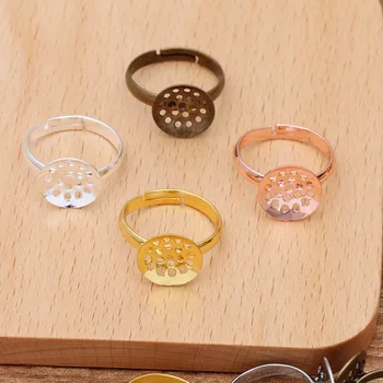 40 PCS 12mm Round Cabochon Base Copper Blank Ring 5 Colors Ring Setting Adjustable Ring Base For Jewelry Making 
40 PCS 12mm Round Cabochon Base Copper Blank Ring 5 Colors Ring Setting Adjustable Ring Base For Jewelry Making