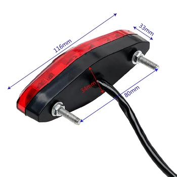 Dirt bike Tail Light License plate 15Led Turn Signal Racer Rear Fender Edge Brake Stop Flash Reverse
Dirt bike Tail Light License plate 15Led Turn Signal Racer Rear Fender Edge Brake Stop Flash Reverse