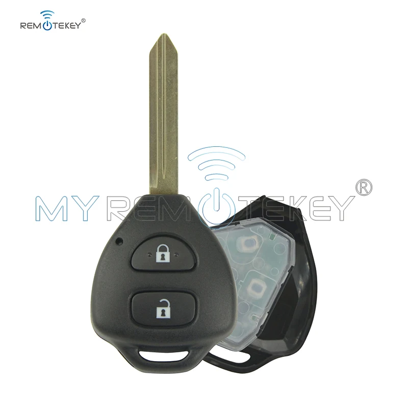 Дистанционный ключ Remtekey для Toyota Auris Corolla Verso Yaris 2 кнопки 434 МГц Toy47 с чипом 4D67 2009 2010