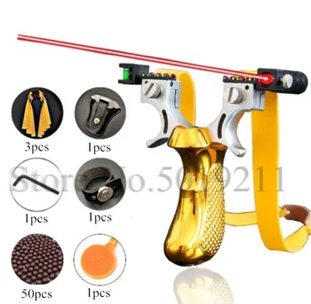 2019 New High Precision Outdoor Hunting Slingshot Laser Aiming Slingshot with Flat Rubber Band Outdoor Game Sling Shot Set
2019 New High Precision Outdoor Hunting Slingshot Laser Aiming Slingshot with Flat Rubber Band Outdoor Game Sling Shot Set
