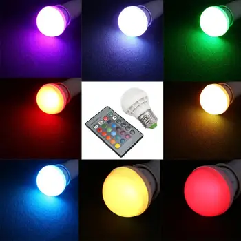 LED Bulb Light Bulb Bright Eco-Friendly Multifunction Durable E27 24 Keys RGB Lighting Fixture Atmosphere Rendering Home Decor
LED Bulb Light Bulb Bright Eco-Friendly Multifunction Durable E27 24 Keys RGB Lighting Fixture Atmosphere Rendering Home Decor