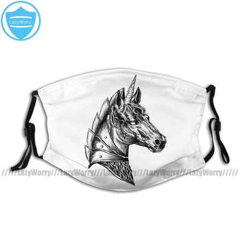 

Unicorn Mouth Face Mask Gothic Unicorn Steampunk Design Facial Mask Funny Kawai with 2 Filters for Adult
