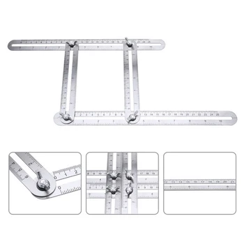 Multifunctional Four Fold Ruler Measuring Tool Stainless Steel Folding Ruler Any Angle Ruler Universal Protractor High Quqality
Multifunctional Four Fold Ruler Measuring Tool Stainless Steel Folding Ruler Any Angle Ruler Universal Protractor High Quqality