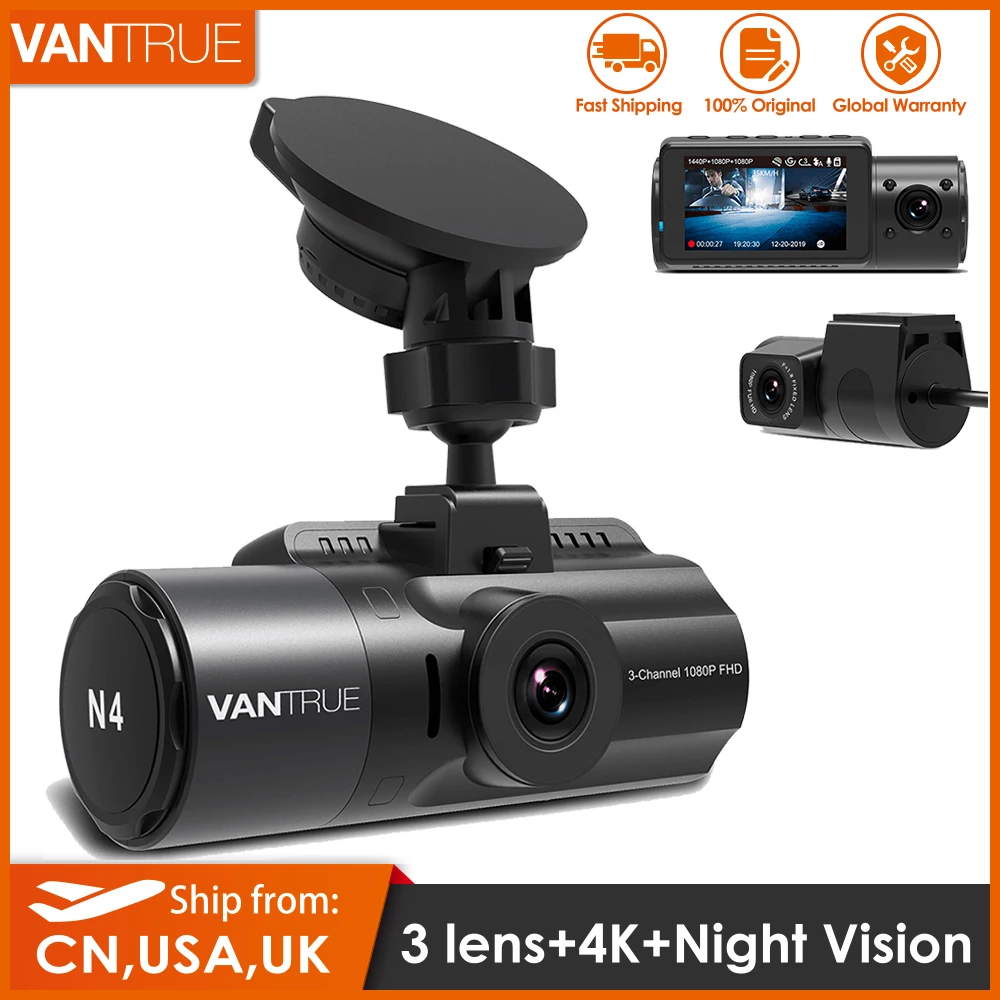 Vantrue N4 Dash Cam 4K Car Video Recorder 3 in 1 Car DVR Dash Rear View Camera with GPS Infrared Night Vision For Car Tax
Vantrue N4 Dash Cam 4K Car Video Recorder 3 in 1 Car DVR Dash Rear View Camera with GPS Infrared Night Vision For Car Tax