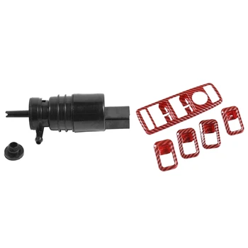 6 Pcs Car Accessories: 5 Pcs Car ABS Window Switch Button Frame Cover & 1 Pcs Front Windshield Wipe Washer Pump Motor
6 Pcs Car Accessories: 5 Pcs Car ABS Window Switch Button Frame Cover & 1 Pcs Front Windshield Wipe Washer Pump Motor
