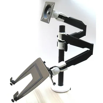 10"-15.6" laptop+10"-27" monitor bracket double arm laptop table stand notebook Desk mount laptop stand with laptop holder
10"-15.6" laptop+10"-27" monitor bracket double arm laptop table stand notebook Desk mount laptop stand with laptop holder
