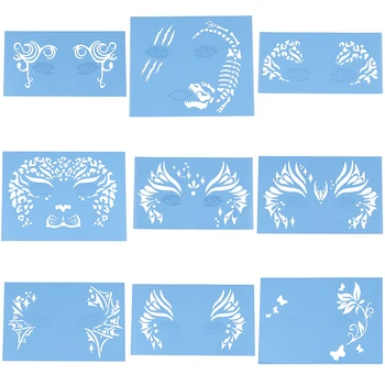 Reusable Template Soft Face Eye Body Paint Stencil Eye Body DIY Design Halloween Christmas Party Tattoo Painting Makeup Tools 
Reusable Template Soft Face Eye Body Paint Stencil Eye Body DIY Design Halloween Christmas Party Tattoo Painting Makeup Tools