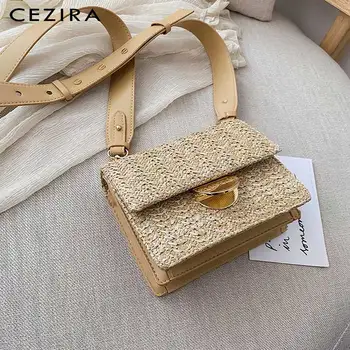 CEZIRA Summer Handmade Straw Rattan Bag For Women PU Leather Crossbody Bags Ladies Holiday Handbags Flap Messenger Shoulder Bags 
CEZIRA Summer Handmade Straw Rattan Bag For Women PU Leather Crossbody Bags Ladies Holiday Handbags Flap Messenger Shoulder Bags