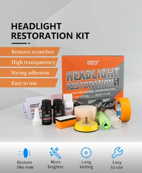 HGKJ Headlight Restoration Kit Headlight Retreading Agent Kit 5ml/10ml/30ml Car LED Light Polished Wax Refurbished ToolSet TSLM1
HGKJ Headlight Restoration Kit Headlight Retreading Agent Kit 5ml/10ml/30ml Car LED Light Polished Wax Refurbished ToolSet TSLM1