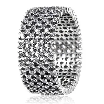 Authentic 925 Sterling Silver Ring Sparkling Pave Crystal Rings For Women Wedding Party Gift Fine Jewelry
Authentic 925 Sterling Silver Ring Sparkling Pave Crystal Rings For Women Wedding Party Gift Fine Jewelry