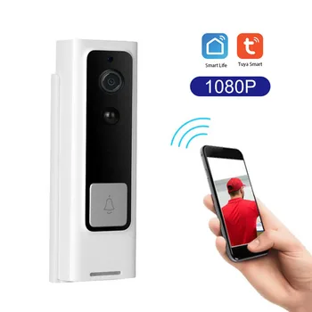 WiFi Smart Door Bell Wireless Visual Intercom Home Monitor Compatible with Alexa Echo Google Home Voice Control Tuya APP Remote
WiFi Smart Door Bell Wireless Visual Intercom Home Monitor Compatible with Alexa Echo Google Home Voice Control Tuya APP Remote