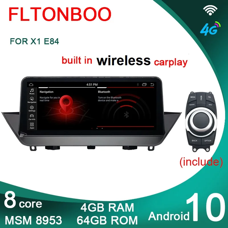 Автомобильный GPS радиоплеер 10 25 дюйма Android навигация ID7 подходит для BMW X1 E84 8 ядер Wi